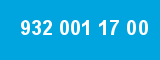 932 001 17 00 932 001 17 00